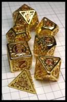 Dice : Dice - Metal Dice - Fengyi Shiney Brass Hollow Sprocket with Red Numberal - Amazon Dec 2023